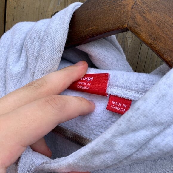 Supreme Icy Arc Hoodie Sweatshirt Ash Grey Large - Picture 6 of 6